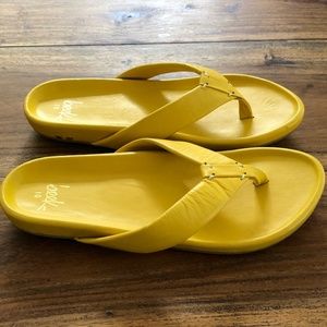 Beek Ani Sunshine Leather Flip Flop / Sandals Size 10 NWT